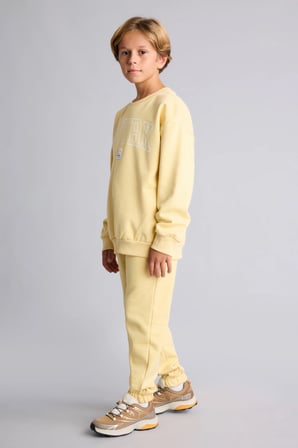 Beli Bağcıklı Kalın Sweatshirt Kumaşı Eşofman Altı Erkek Çocuk