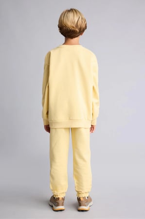 Beli Bağcıklı Kalın Sweatshirt Kumaşı Eşofman Altı Erkek Çocuk