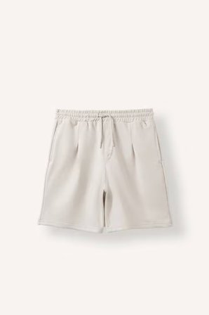 DeFacto Beli Lastikli Bağcıklı Baggy Fit Şort I3697AX26SMGR541
