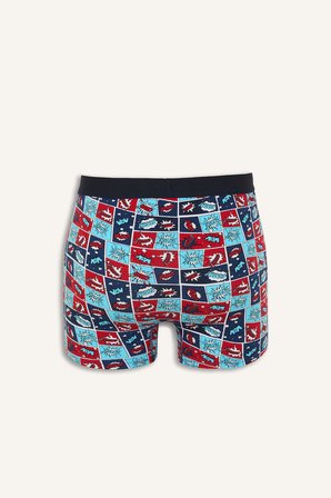 DeFacto Regular Fıt Eğlenceli Baskılı 3'lü Boxer H9452AX26AUNV135