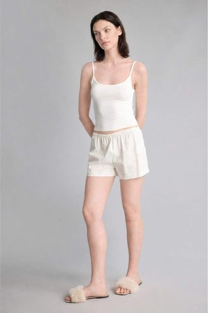 DeFacto %100 Pamuk Regular Fıt Poplin Şortlu Pijama Alt H7289AX26HSBE250