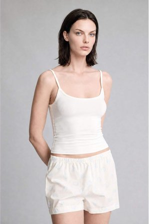DeFacto %100 Pamuk Regular Fıt Poplin Şortlu Pijama Alt H7289AX26HSBE250