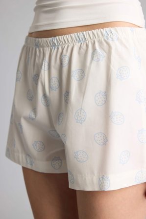 DeFacto %100 Pamuk Regular Fıt Poplin Şortlu Pijama Alt H7289AX26HSBE250