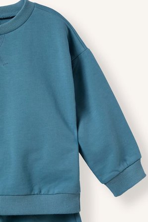 DeFacto %100 Pamuk Uzun Kollu Sweatshirt Elastik Belli Eşofman Altlı 2'li Takım Erkek Bebek H5617A526AUBE536