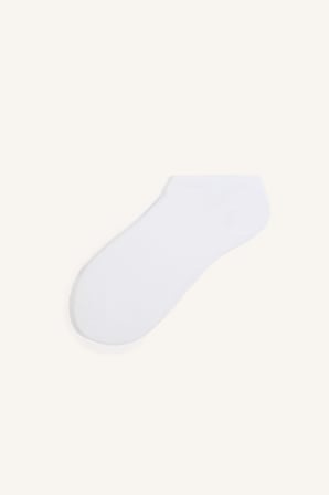 DeFacto Kadın Dikişsiz 10'lu Pamuklu Sneaker Beyaz Çorap I3492AXNSWT1