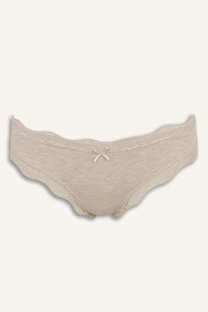DeFacto Fiyonk ve Dantel Detaylı Ribana 2'li Slip Külot I4131AX26AUBG588