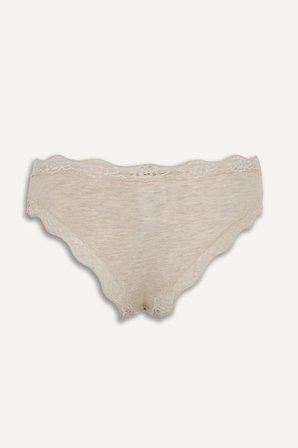 DeFacto Fiyonk ve Dantel Detaylı Ribana 2'li Slip Külot I4131AX26AUBG588