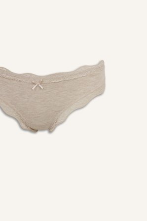 DeFacto Fiyonk ve Dantel Detaylı Ribana 2'li Slip Külot I4131AX26AUBG588
