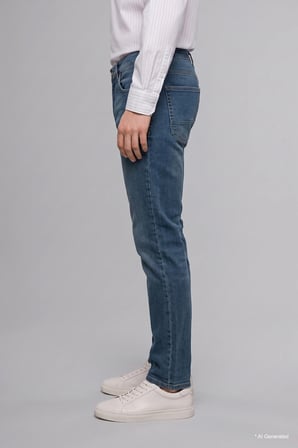 Sergio Regular Fit Normal Bel Boru Paça Jean Pantolon