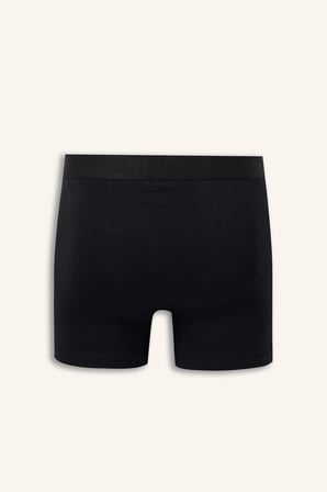 Regular Fit Beli Lastikli 3'lü Pamuklu Boxer Seti