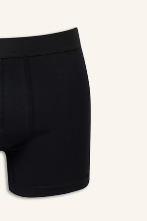 Regular Fit Beli Lastikli 3'lü Pamuklu Boxer Seti
