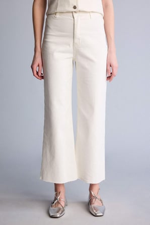 DeFacto Culotte Yüksek Bel Paça Ucu Kesik Crop Jean Pantolon B5012AX26SMNM86