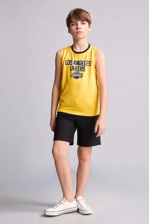 NBA Los Angeles Lakers Bisiklet Yaka Atlet Erkek Çocuk