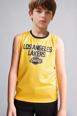 NBA Los Angeles Lakers Bisiklet Yaka Atlet Erkek Çocuk