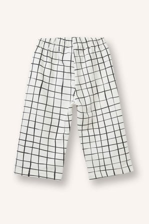 DeFacto %100 Pamuk Kare Desenli Esnek Belli Eşofman Altı Erkek Bebek I6242A526AUER134
