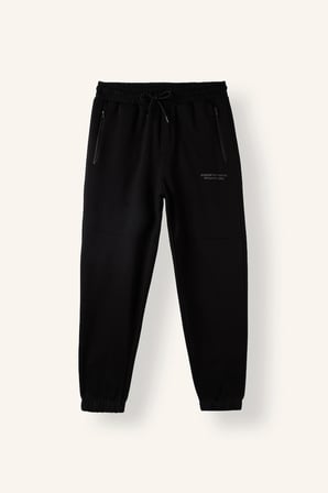 Regular Fıt Fermuar Cepli Beli Lastikli Jogger