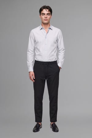 DeFacto Modern Fit Polo Yaka Uzun Kollu Gömlek G0375AX26AUBE144