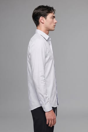 DeFacto Modern Fit Polo Yaka Uzun Kollu Gömlek G0375AX26AUBE144