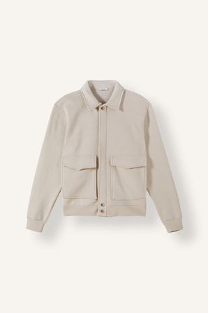 DeFacto Regular Fit Polo Yaka Kapaklı Cepli İçi Yumuşak Tüylü Selanik Kumaş Basic Ceket Hırka H4048AX26AUBG106