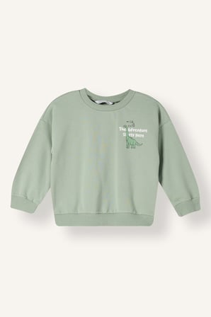 Oversıze Sweatshirt Kumaşı 2'li Sweatshirt Erkek Bebek