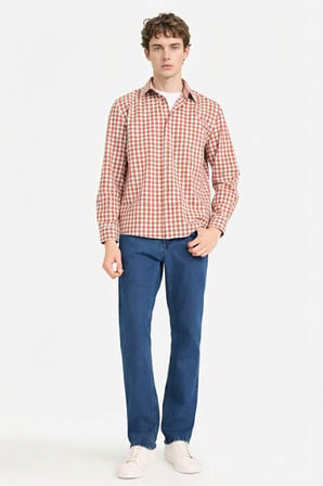 DeFacto REGULAR FIT %100 Pamuk Gömlek G6340AX26SMRD353