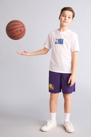 DeFacto NBA Los Angeles Lakers Regular Fıt Şort Erkek Çocuk H2918A826HSPR299