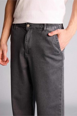 DeFacto Yumuşak Dokulu Wide Leg Jean Pantolon H2882AX26SPNM55