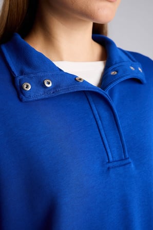 Loose Fıt Yarım Fermuarlı Sweatshirt