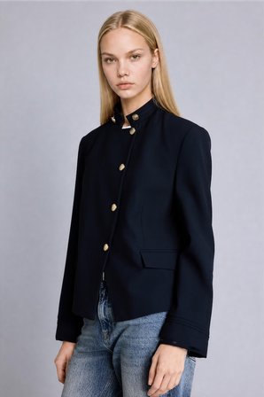 DeFacto Regular Fıt Dik Yaka Blazer Ceket I3334AX26AUNV216
