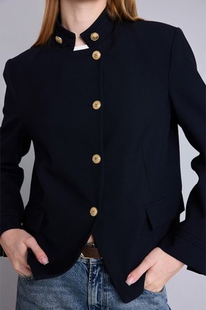 DeFacto Regular Fıt Dik Yaka Blazer Ceket I3334AX26AUNV216