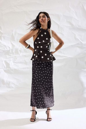 Regular Fıt Halter Yaka Poplin Kolsuz Bluz