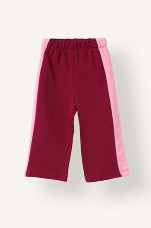 Regular Fıt Kalın Sweatshirt Kumaşı Pantolon Kız Bebek