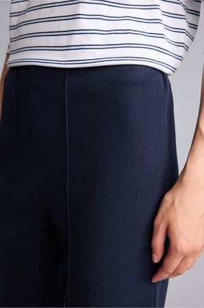 Wıde Leg Lacivert Pantolon