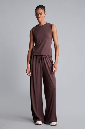 Wıde Leg Standart Paça Standart Boy Modal Sporcu Pantolon