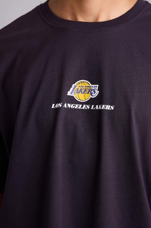 NBA Los Angeles Lakers Oversıze Bisiklet Yaka Kısa Kollu Tişört