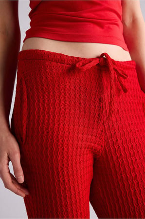 DeFacto Wıde Leg Cepli Normal Bel Standart Boy Bürümcük Pantolon F7659AX26SMRD51