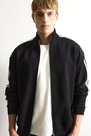 DeFacto Nefes Alabilen Boxy Fit Fermuarlı Dik Yaka Sweatshirt F0106AX26AUBK81
