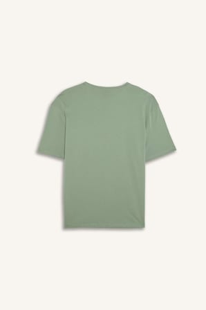 DeFacto %100 Pamuk New Regular Fıt Kısa Kollu 2'li Açık Yeşil Şortlu Pijama Takımı I0877AX26HSGN1107