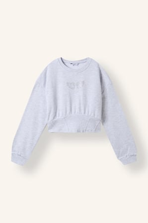 Fıtted Sweatshirt Kız Çocuk