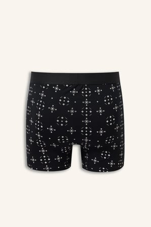Regular Fıt Şal Desenli 3'lü Boxer