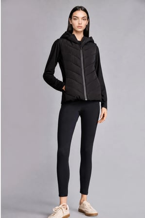 Su İtici Regular Fit Kapüşonlu Kapitone Hibrit Mont