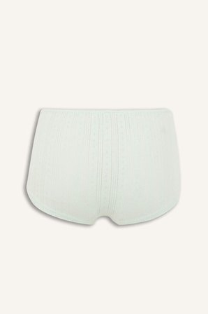 DeFacto Delikli Dokuma Desenli Fiyonk Detaylı Nane Yeşili Boxer H3650AX26SPGN1139