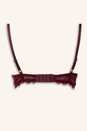 Dantel Kaplı Push Up Balenli Bra