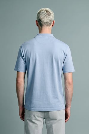 DeFacto Boxy Fit Düğmesiz Göğsü Baskılı Kısa Kollu Polo Tişört H8426AX26AUBE789