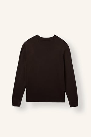 Relaxed Fit Bisiklet Yaka Ayıcık Nakışlı Triko Kazak