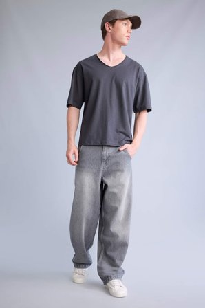 DeFacto Super Baggy Fıt Jean Pantolon H7285AX26SMNM55