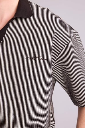 DeFacto Pamuklu Dokulu Boxy Fit Polo Tişört F8351AX26SMBN337