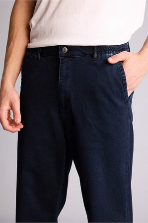 DeFacto Yumuşak Dokulu Wide Leg Jean Pantolon H2886AX26SPNM83