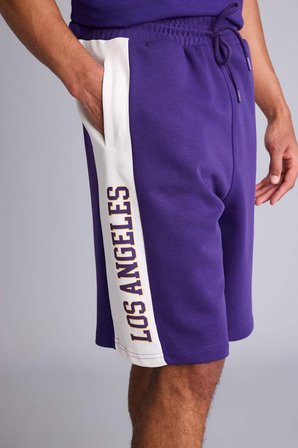 DeFacto NBA Los Angeles Lakers Baggy Fıt Şort H3427AX26SMPR299