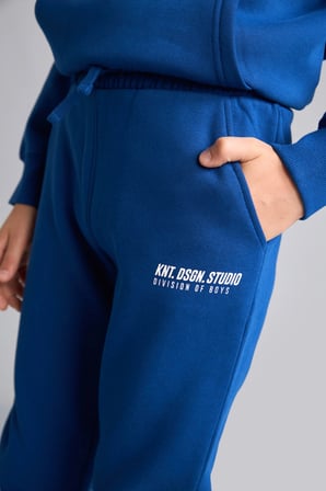 Baskılı Lastikli Paça Kalın Kumaş Jogger Eşofman Altı Erkek Çocuk